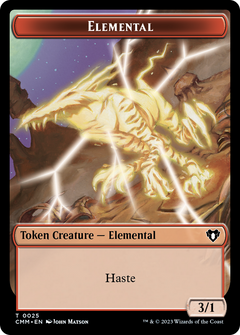 Thopter // Elemental (0025) Double-Sided Token [Commander Masters Tokens]-2