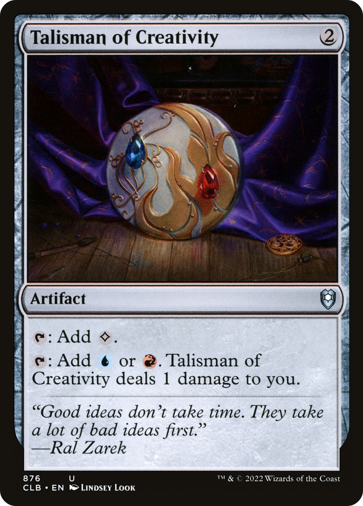 Talisman of Creativity [Commander Legends: Battle for Baldur's Gate]-1