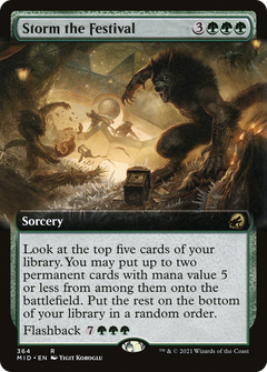 Storm the Festival (Extended Art) [Innistrad: Midnight Hunt]-1