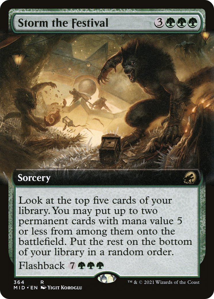 Storm the Festival (Extended Art) [Innistrad: Midnight Hunt]-1