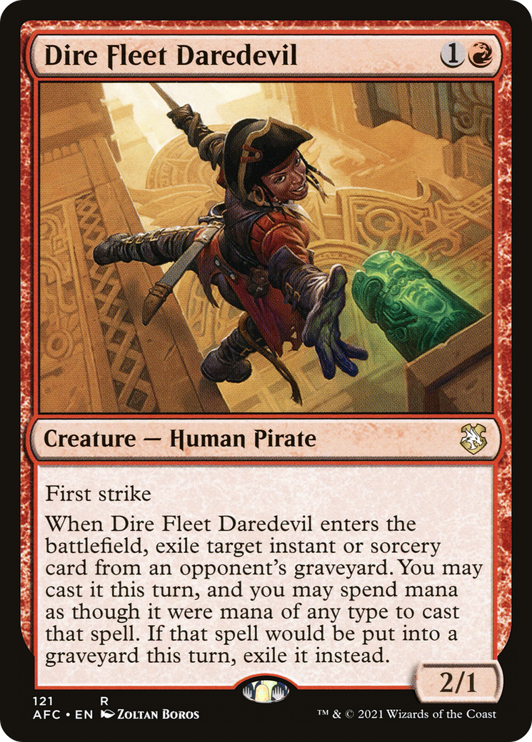 Dire Fleet Daredevil [Dungeons & Dragons: Adventures in the Forgotten Realms Commander]-1