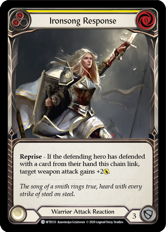 Ironsong Response (Yellow) [U-WTR133] (Welcome to Rathe Unlimited)  Unlimited Rainbow Foil-2