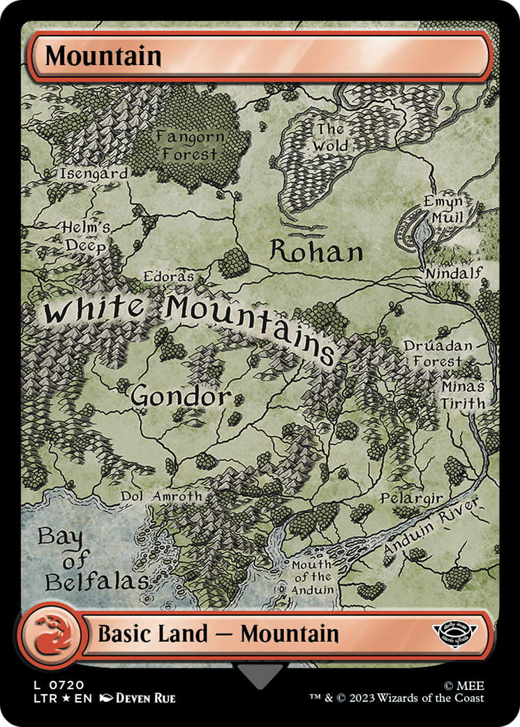 Mountain (720) (Surge Foil) [The Lord of the Rings: Tales of Middle-Earth]-1