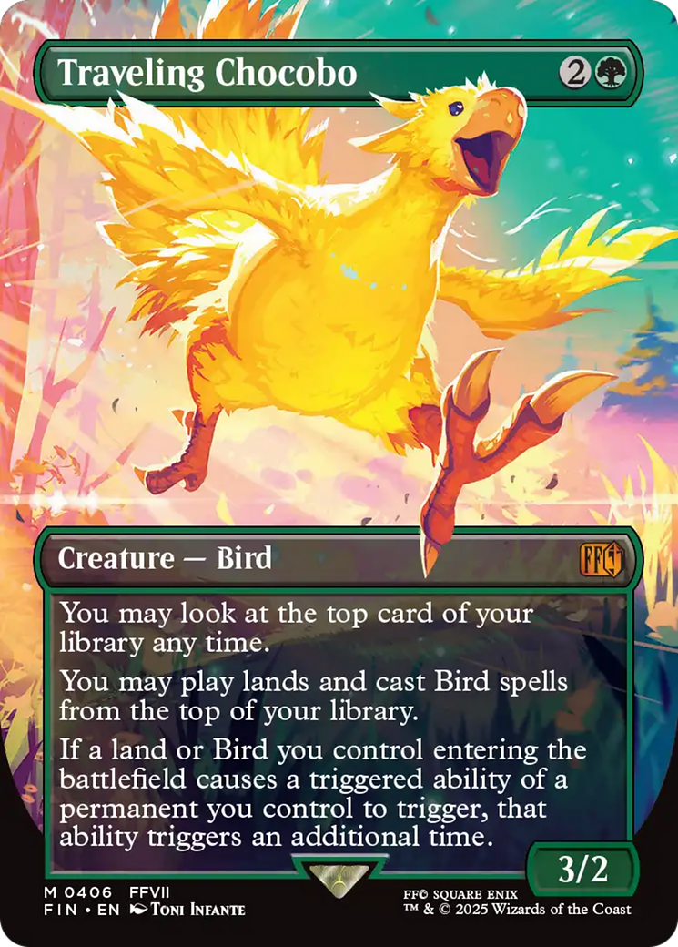 Traveling Chocobo (Borderless) (FIN-406) - FINAL FANTASY (Borderless)-1