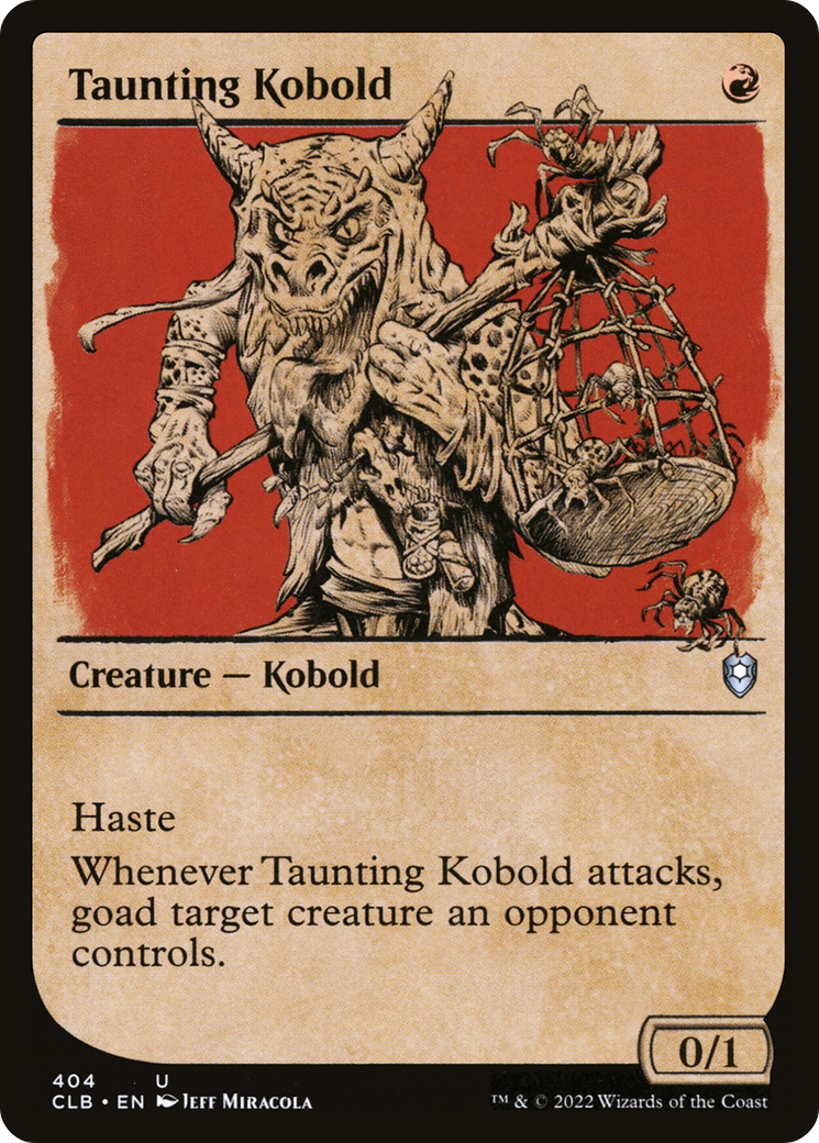 Taunting Kobold (Showcase) [Commander Legends: Battle for Baldur's Gate]-1
