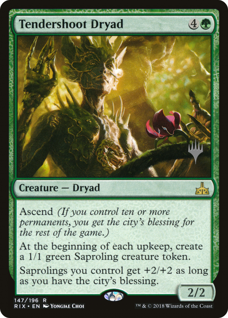 Tendershoot Dryad (Promo Pack) [Rivals of Ixalan Promos]-1