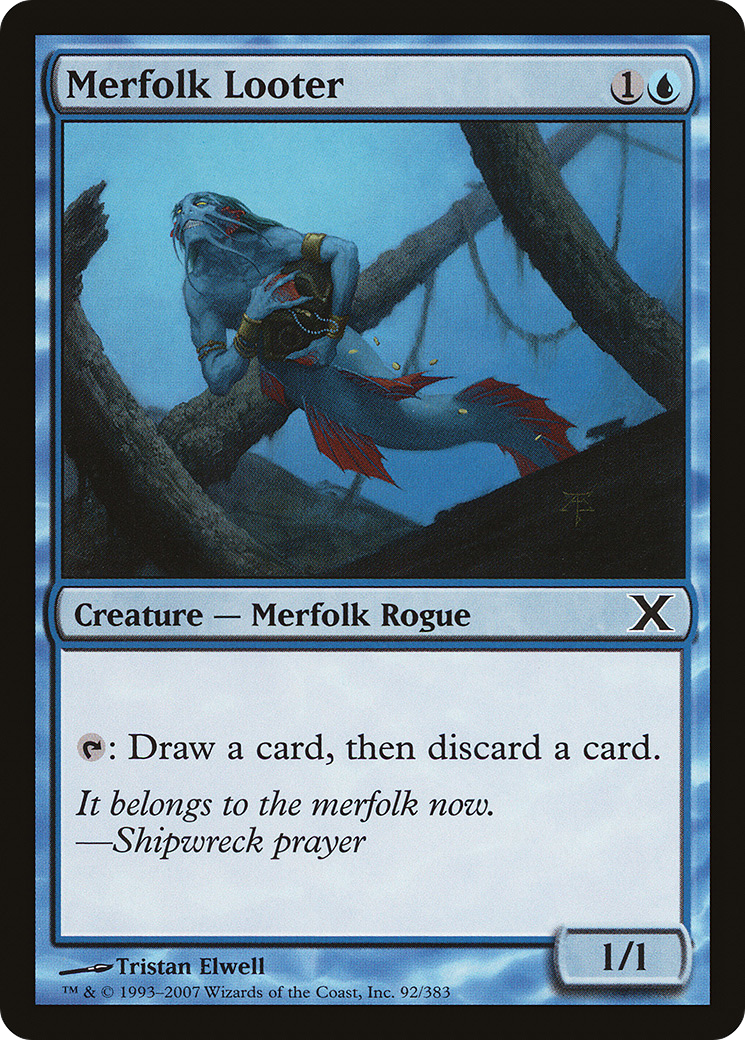 Merfolk Looter [Tenth Edition]-1