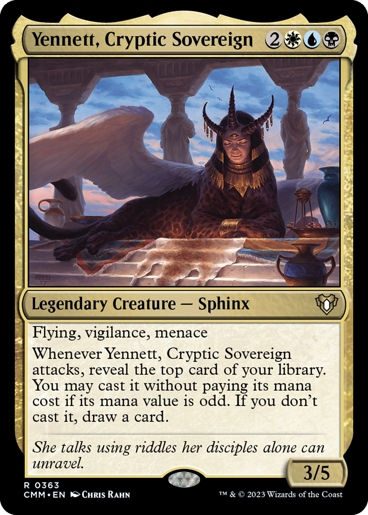 Yennett, Cryptic Sovereign (CMM-363) - Commander Masters Foil-1