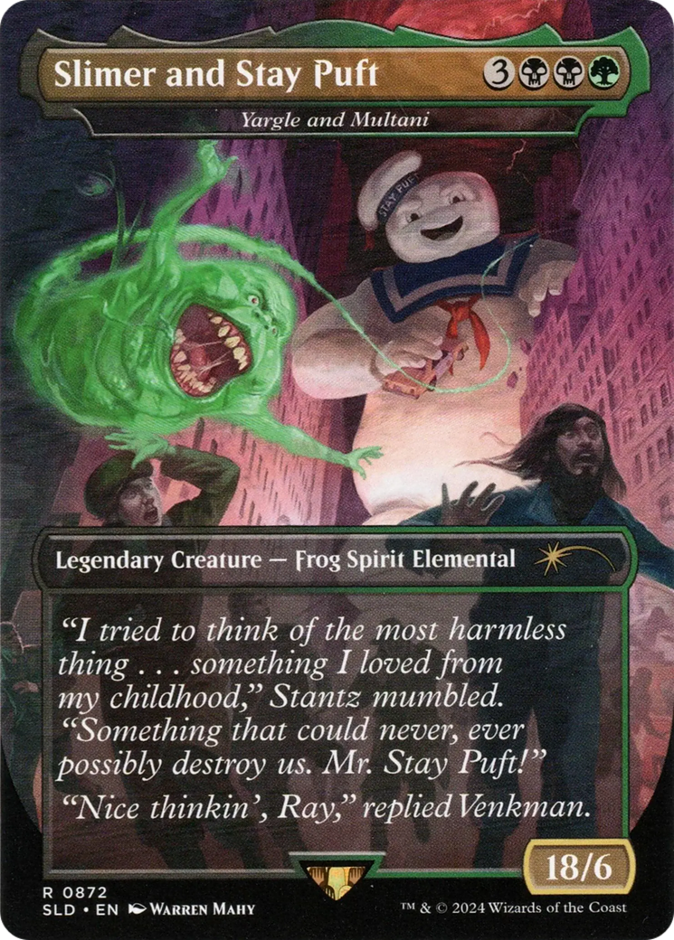 Yargle and Multani (SLD-872) - Secret Lair Drop / Slimer and Stay Puft (Borderless)-1