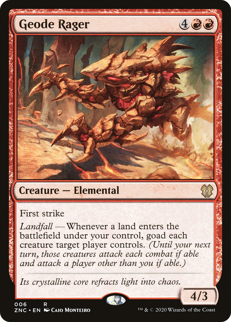 Geode Rager [Zendikar Rising Commander]-1