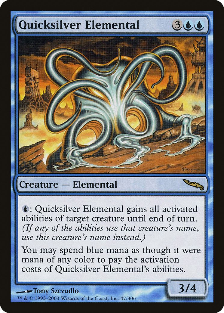 Quicksilver Elemental [Mirrodin]-1