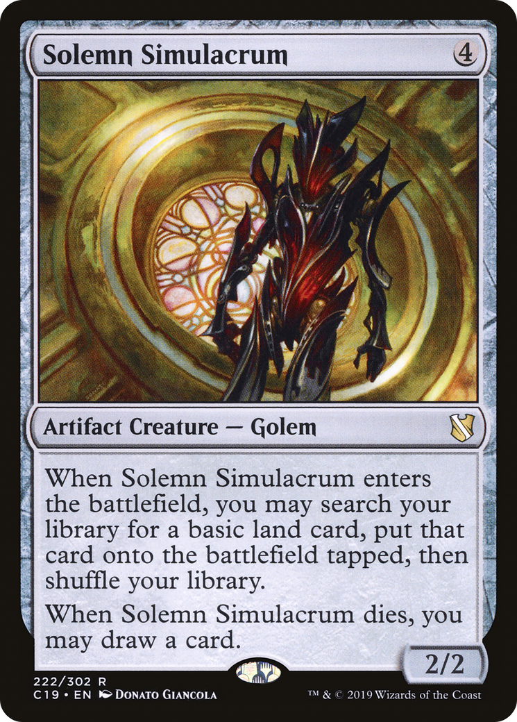 Solemn Simulacrum [Commander 2019]-1