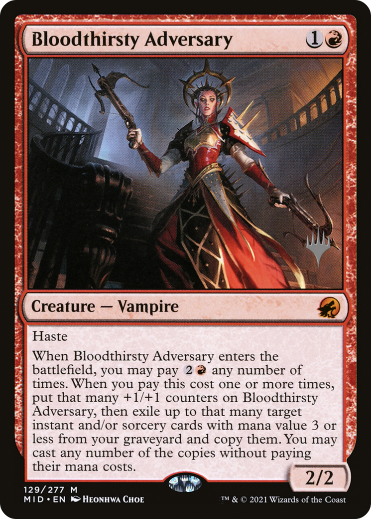 Bloodthirsty Adversary (Promo Pack) [Innistrad: Midnight Hunt Promos]-1