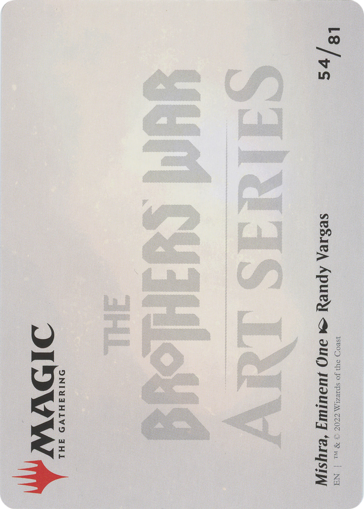 Mishra, Eminent One // Mishra, Eminent One (ABRO-054) - The Brothers' War Art Series (Borderless) Foil-2