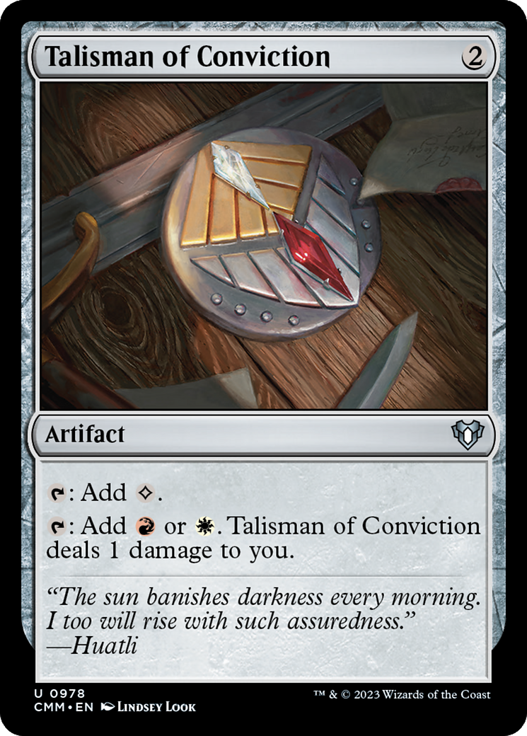Talisman of Conviction [Commander Masters]-1