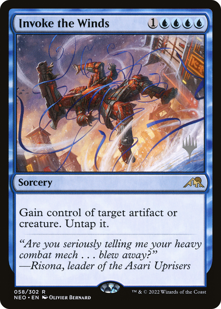 Invoke the Winds (Promo Pack) [Kamigawa: Neon Dynasty Promos]-1