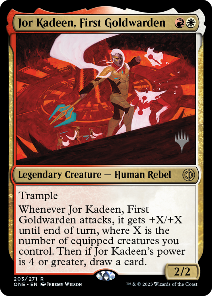 Jor Kadeen, First Goldwarden (Promo Pack) [Phyrexia: All Will Be One Promos]-1