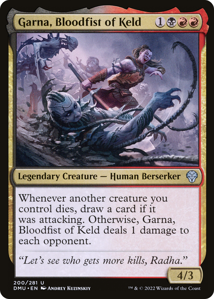 Garna, Bloodfist of Keld [Dominaria United]-1