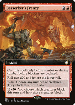 Berserker's Frenzy (Extended Art) [Dungeons & Dragons: Adventures in the Forgotten Realms Commander]-1