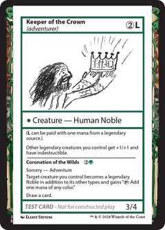 Keeper of the Crown (adventurer) [Mystery Booster 2 Playtest Cards]-1