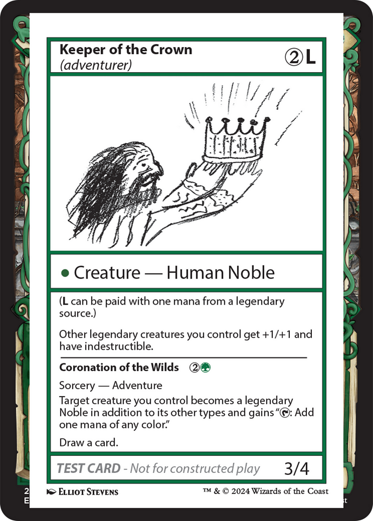 Keeper of the Crown (adventurer) [Mystery Booster 2 Playtest Cards]-1
