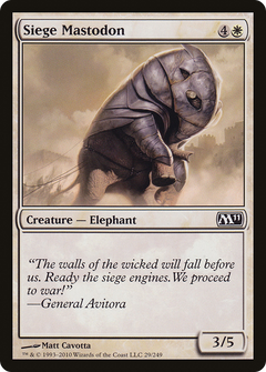 Siege Mastodon [Magic 2011]-1