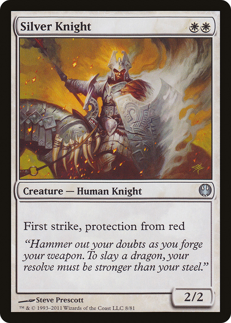 Silver Knight [Duel Decks: Knights vs. Dragons]-1