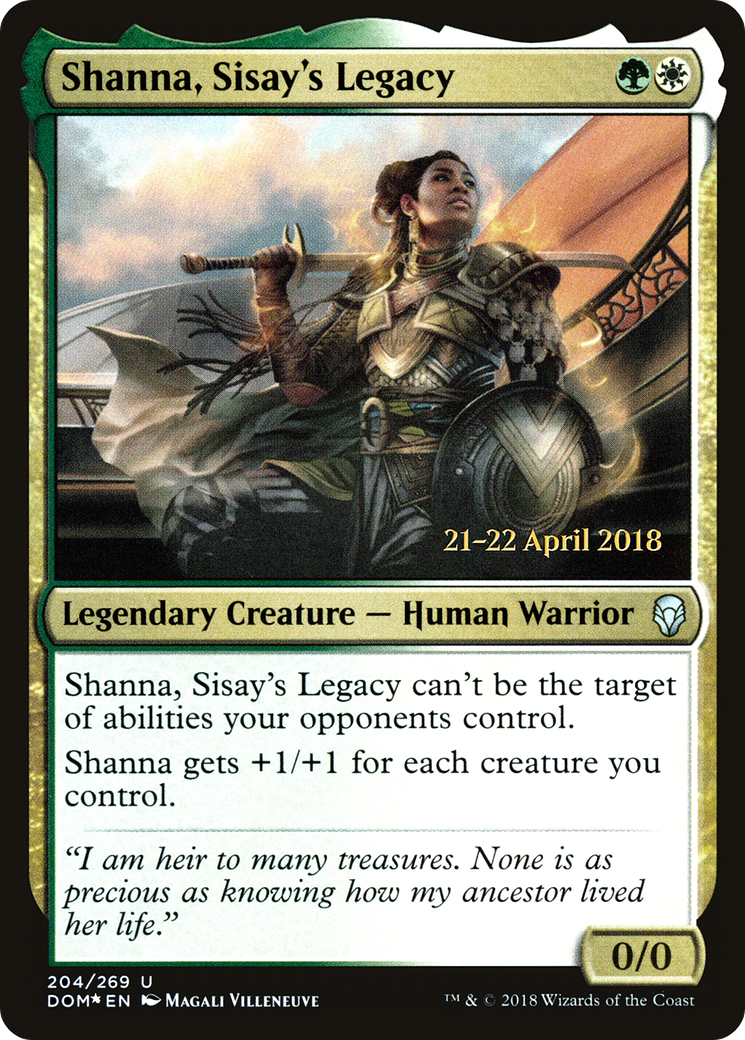 Shanna, Sisay's Legacy [Dominaria Prerelease Promos]-1