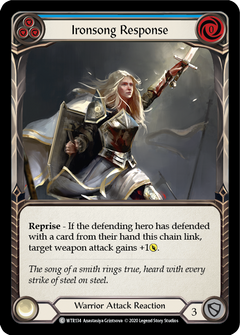 Ironsong Response (Blue) [U-WTR134] (Welcome to Rathe Unlimited)  Unlimited Rainbow Foil-2