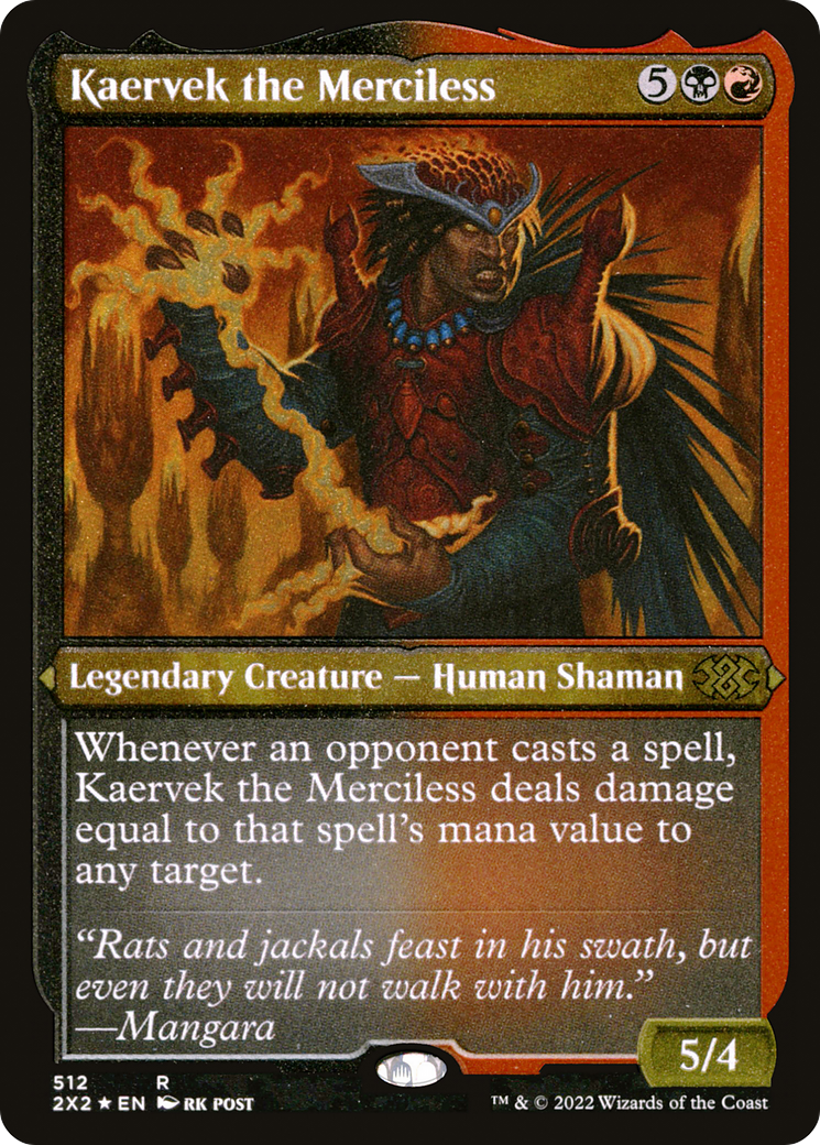 Kaervek the Merciless (Foil Etched) [Double Masters 2022]-1