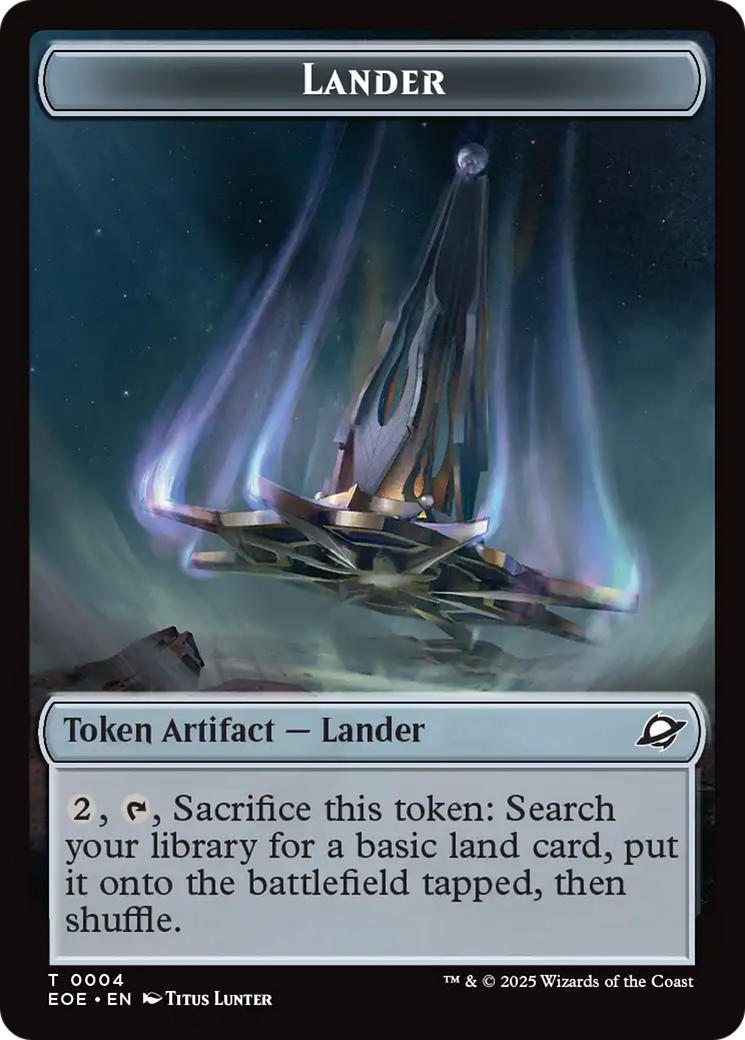Robot // Lander (0004) Double-Sided Token [Edge of Eternities Tokens]-2