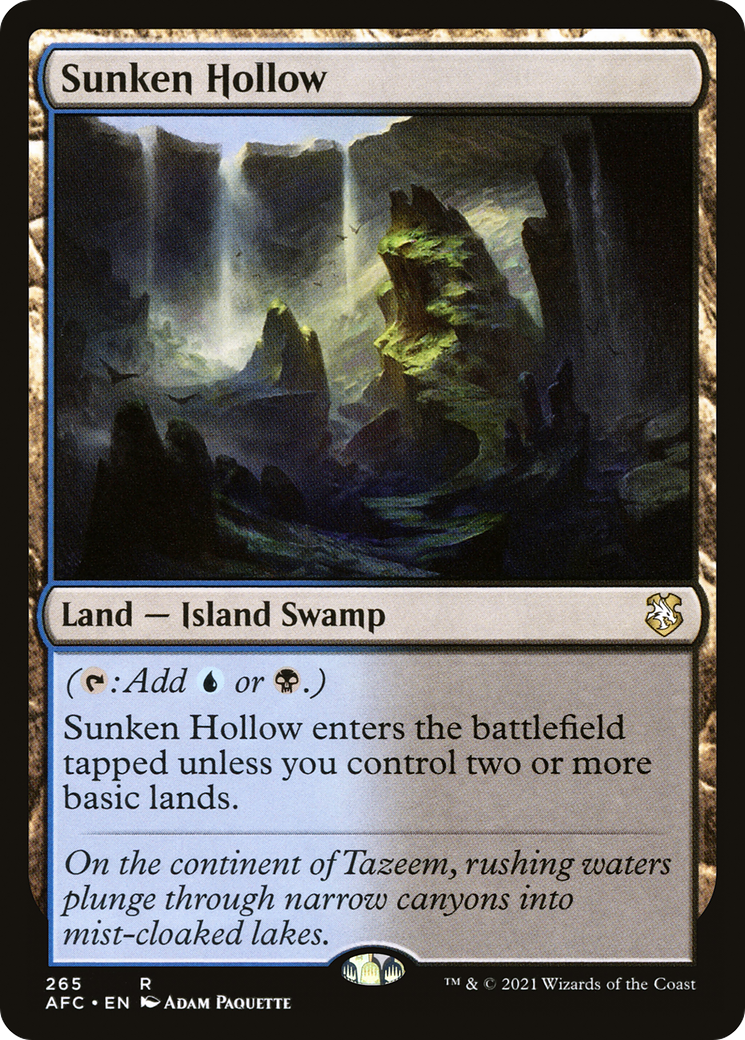 Sunken Hollow [Dungeons & Dragons: Adventures in the Forgotten Realms Commander]-1