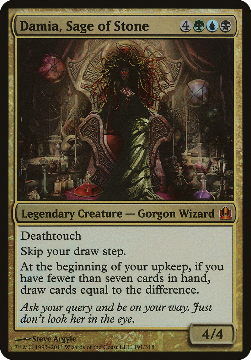 Damia, Sage of Stone (Oversized) [Commander 2011 Oversized]-1