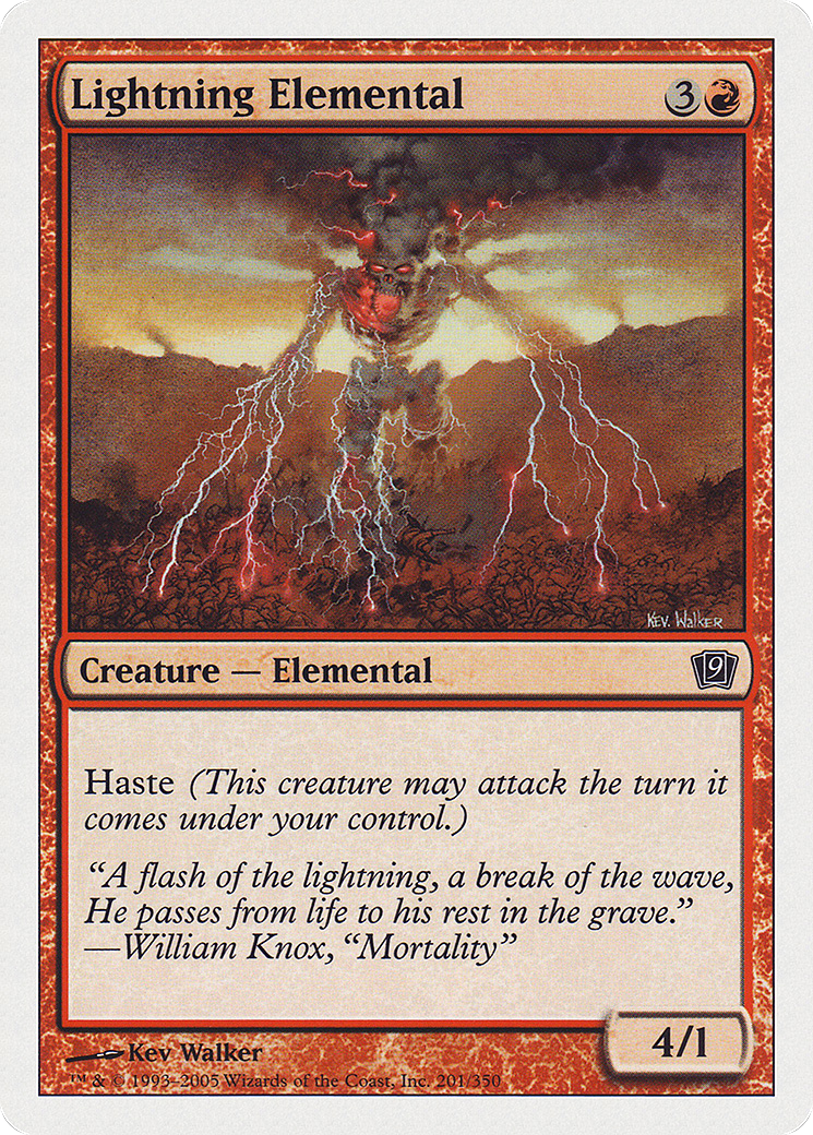 Lightning Elemental [Ninth Edition]-1