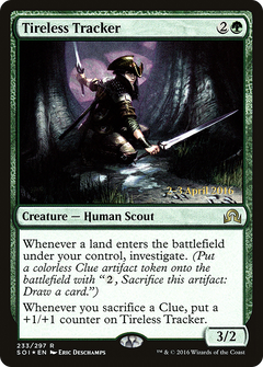 Tireless Tracker [Shadows over Innistrad Prerelease Promos]-1