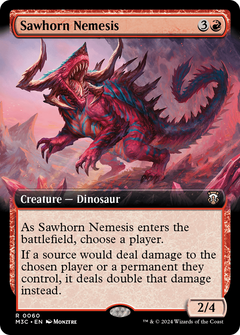 Sawhorn Nemesis (Extended Art) [Modern Horizons 3 Commander]-1