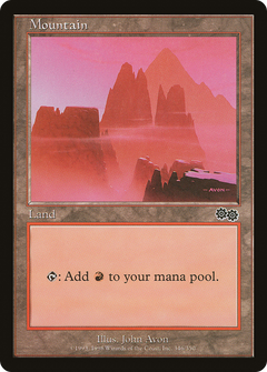 Mountain (346) [Urza's Saga]-1