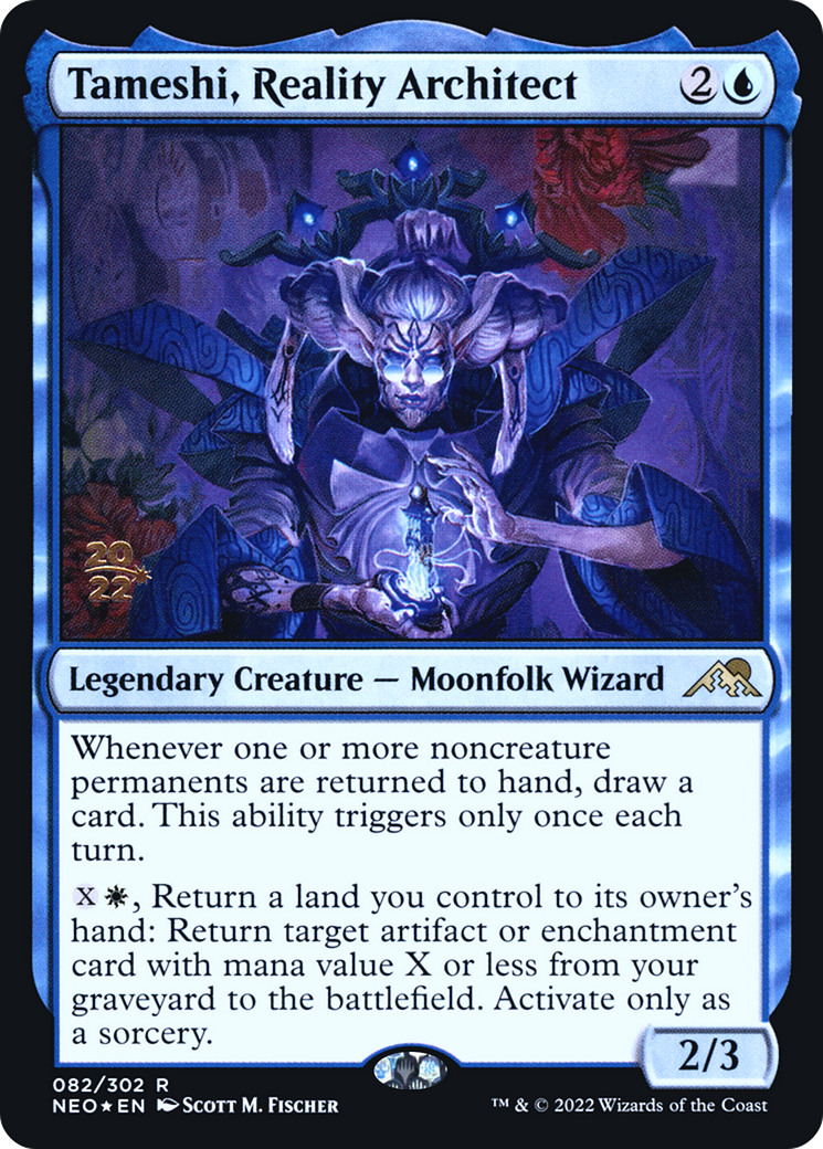 Tameshi, Reality Architect [Kamigawa: Neon Dynasty Prerelease Promos]-1