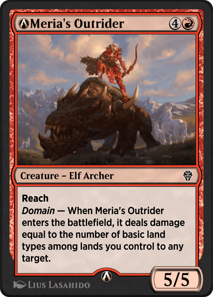 A-Meria's Outrider (DMU-A-138) - Dominaria United-1