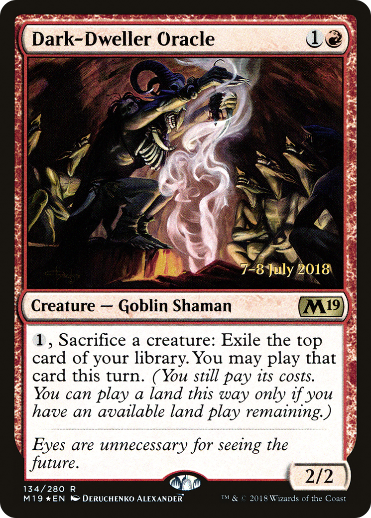Dark-Dweller Oracle [Core Set 2019 Prerelease Promos]-1