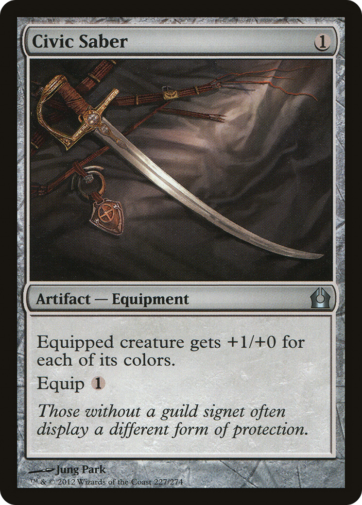 Civic Saber [Return to Ravnica]-1