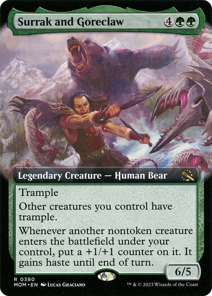 Surrak and Goreclaw (Extended Art) [March of the Machine]-1