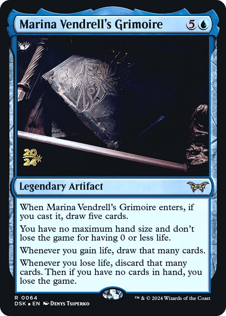 Marina Vendrell's Grimoire [Duskmourn: House of Horror Prerelease Promos]-1