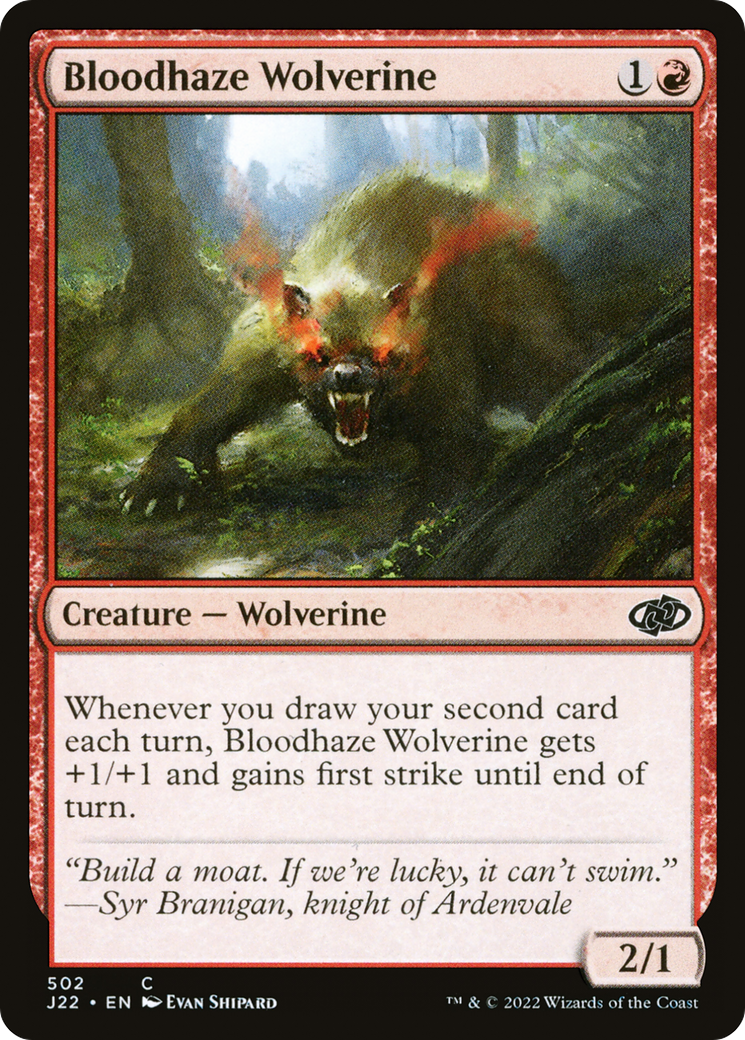 Bloodhaze Wolverine [Jumpstart 2022]-1