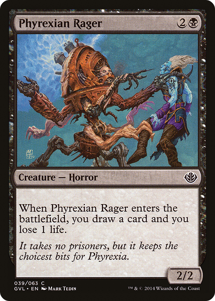 Phyrexian Rager (Garruk vs. Liliana) [Duel Decks Anthology]-1