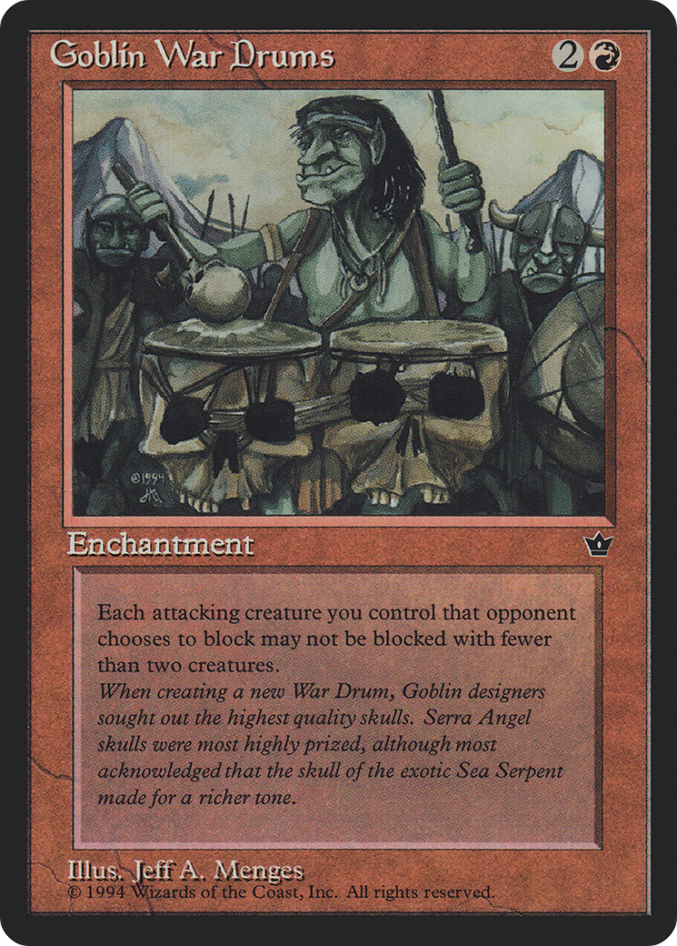 Goblin War Drums (Jeff A. Menges) [Fallen Empires]-1