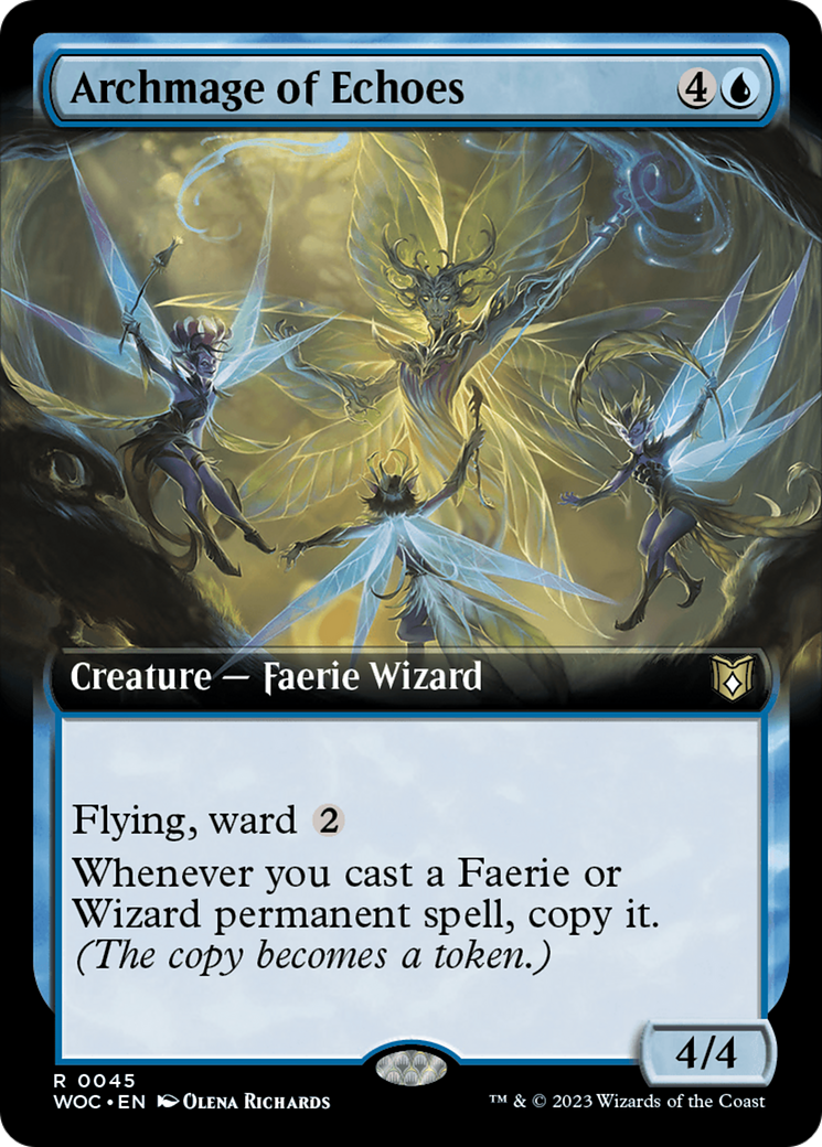 Archmage of Echoes (Extended Art) [Wilds of Eldraine Commander]-1