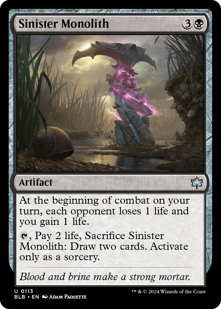 Sinister Monolith [Bloomburrow]-1