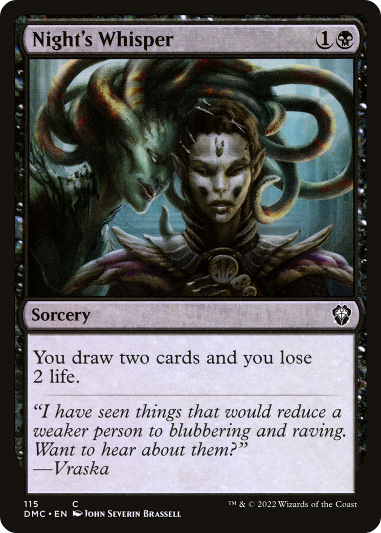 Night's Whisper [Dominaria United Commander]-1