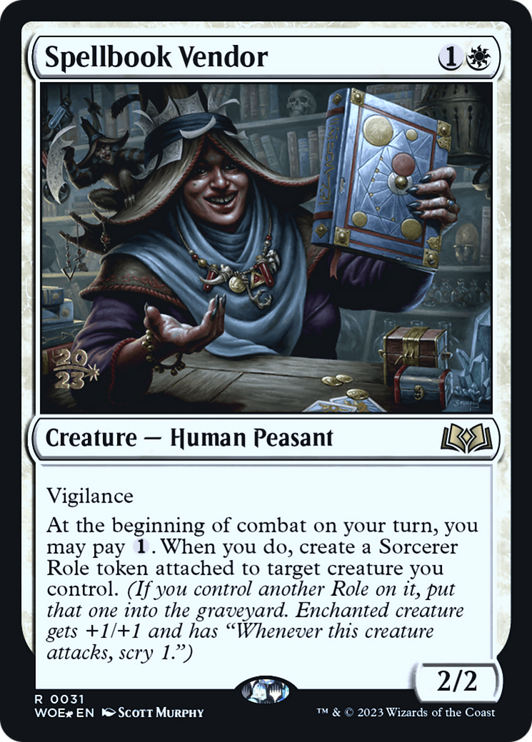 Spellbook Vendor [Wilds of Eldraine Prerelease Promos]-1